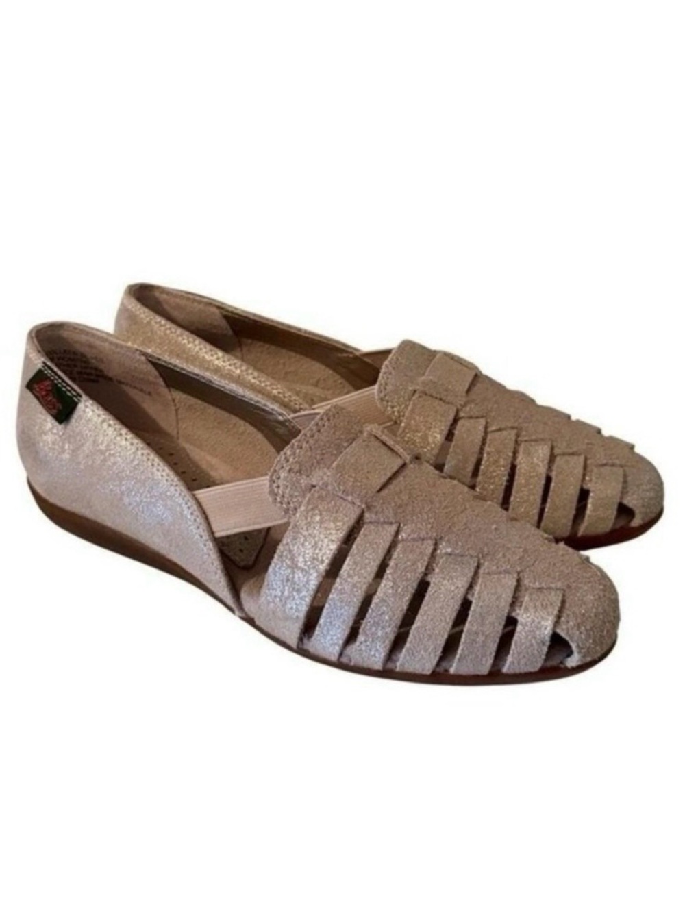 G.H. Bass Huarache Flats Fisherman Sandals Leather Boho Grandma Shoes Size 6